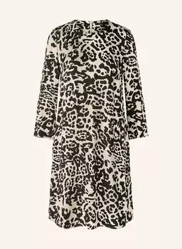 Платье oui, бежевый/черный