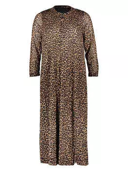 Платье Oui, цвет hellbraun/schwarz