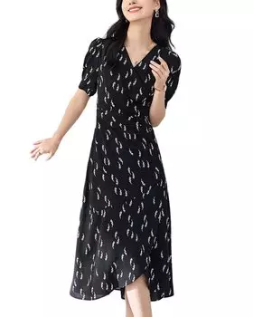 Платье OUNIXUE, черный