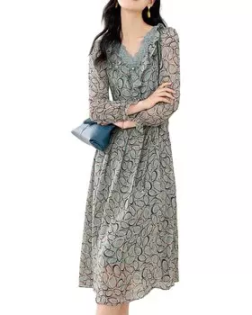 Платье OUNIXUE, синий