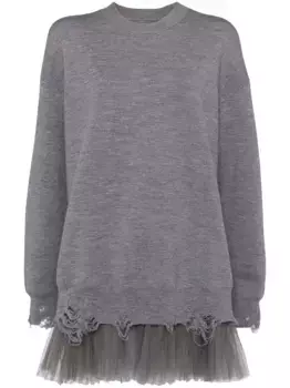 Платье оверсайз с длинными рукавами JNBY, серый