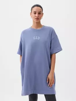Платье оверсайз с логотипом Gap, синий