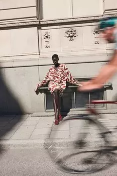 Платье оверсайз с завязками H&M, бежевый