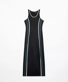 Платье Oysho Comfortlux Long, черный