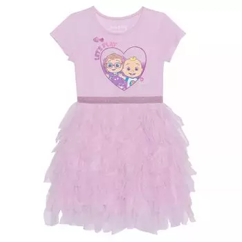 Платье-пачка Cocomelon с короткими рукавами Jumping Beans для маленьких девочек и малышей Jumping Beans