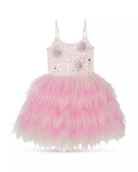 Платье-пачка Fireworks для девочек из хлопка и нейлона — Little Kid, Big Kid Tutu Du Monde, розовый