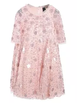 Платье «Падающие звезды» NEEDLE & THREAD KIDS, розовый