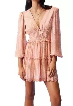 Платье пахи розового цвета Hemant & Nandita