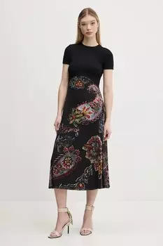 Платье Paisley из сетки Lacroix Desigual, черный