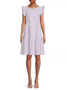 Платье - Палатка Ярусное Saks Fifth Avenue из смеси льна и хлопка, candice