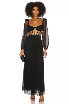 Платье PatBO Bustier Beach, черный