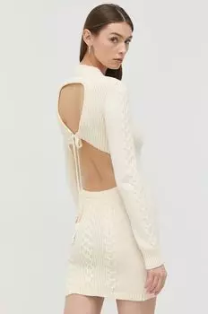 Платье Патриции Пепе Patrizia Pepe, бежевый