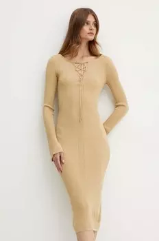 Платье Patrizia Pepe, бежевый