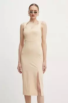 Платье Patrizia Pepe, бежевый