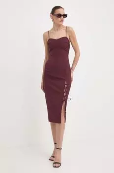 Платье Patrizia Pepe, бордовый