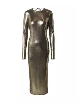 Платье PATRIZIA PEPE Evening Dress, серебристо-серый