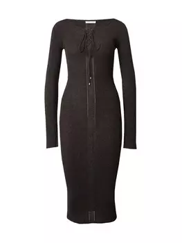 Платье PATRIZIA PEPE Knitted dress, пятнистый черный