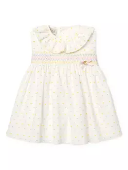 Платье Paz Rodriguez с рюшами на воротнике, нейтральный