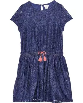 Платье PEEK Lace Dress, темно-синий