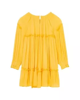 Платье Peek со сборками, желтый