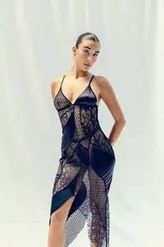 Платье PEEKABOO DRESS GOD SAVE QUEENS, черный