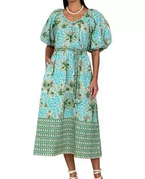 Платье Penny в Island Palm Olivia James the Label