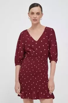 Платье Pepe Jeans, бордовый