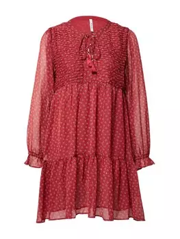 Платье Pepe Jeans Eleonora, бордо/винно-красный