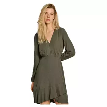 Платье Pepe Jeans Kendall long sleeve short, зеленый