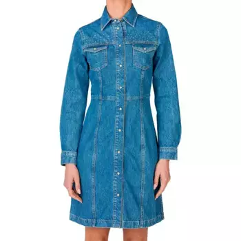 Платье Pepe Jeans Luna Sparkle long sleeve short, синий