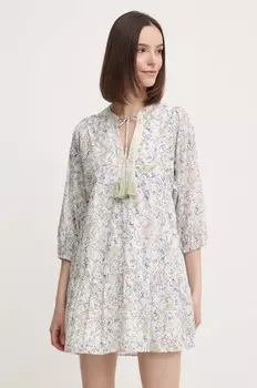 Платье Pepe Jeans MAISIE из хлопка, бежевый