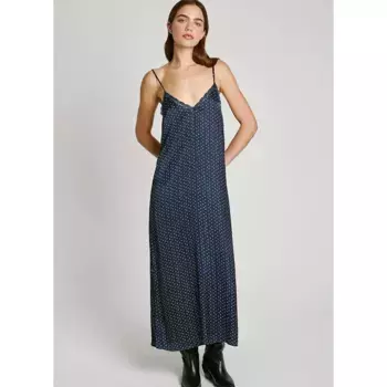 Платье Pepe Jeans Petal sleeveless long, синий