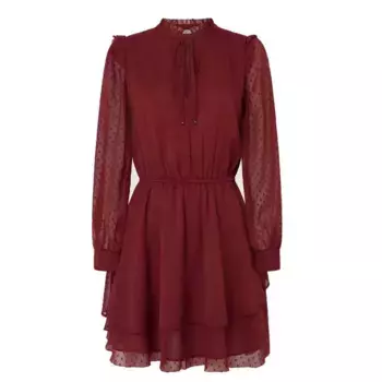 Платье Pepe Jeans PL953612 long sleeve short, красный