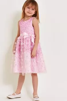 Платье Petalina с 3D аквалангом Monsoon, розовый