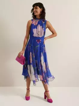 Платье Phase Eight Lucinda Floral Midi, цвет blue/multi