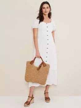 Платье Phase Eight Maribella из смесового льна, белое