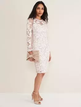 Платье Phase Eight Petite Annika, цвет античная роза/слоновая кость