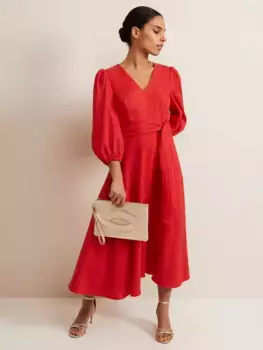 Платье Phase Eight Petite Marilyn Textured Midi, оранжевый