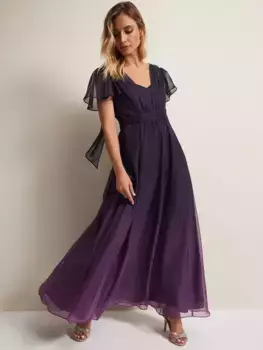 Платье Phase Eight Selene Ombre Maxi, фиолетовый