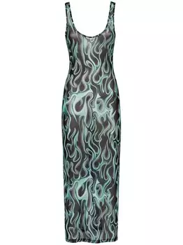 Платье Philipp Plein Flame, черный