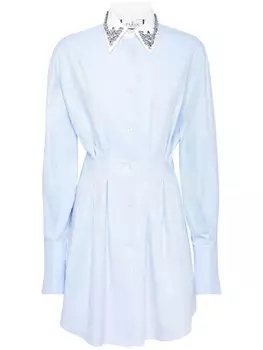 Платье Philipp Plein, украшенное стразами, синий