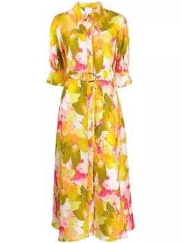 Платье Pickett с цветочным принтом Acler, мультиколор