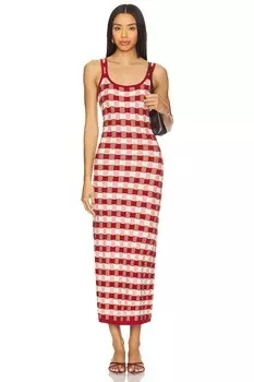 Платье "Picnic hockney" House Of Sunny, red check