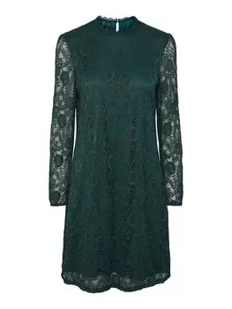 Платье Pieces, изумрудный