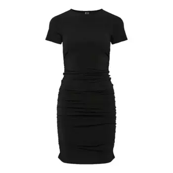 Платье Pieces Madison short sleeve short, черный