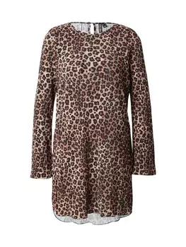 Платье PIECES PCAmber, цвет Brown/Light brown