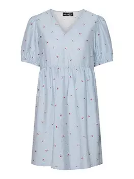 Платье PIECES PCFionna, цвет Pastel blue/Light blue