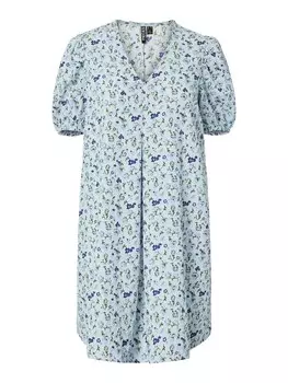 Платье PIECES PCTalia, цвет Pastel blue/Light blue/Dark blue