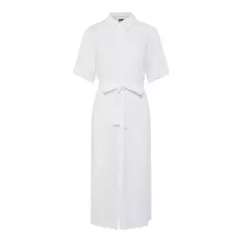Платье Pieces Pia short sleeve midi, белый