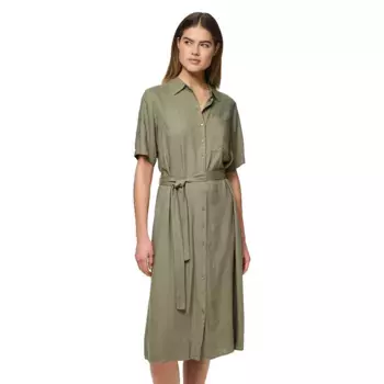 Платье Pieces Pia short sleeve midi, зеленый